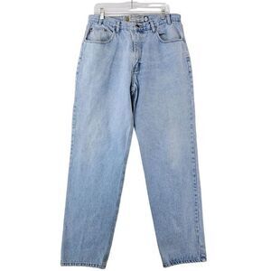 Vintage Bugle‎ Boy Stonewashed Jeans Men's 36x34 Light Loose Fit Wide Leg Cotton